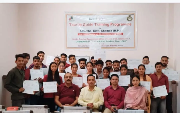 Chamba News :नेक्स्ट जेनरेशंस  संस्थान  चम्बा में 5 दिवसीय टूरिस्ट गाइड  प्रशिक्षण  आयोजित