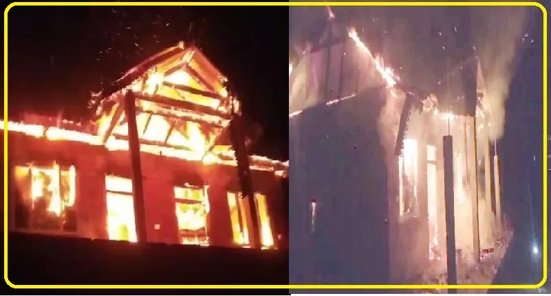 Chamba News || चंबा के हिमगिरी पंचायत में तीन मंजिला मकान में भीषण अग्निकांड, दो कमरे जलकर राख