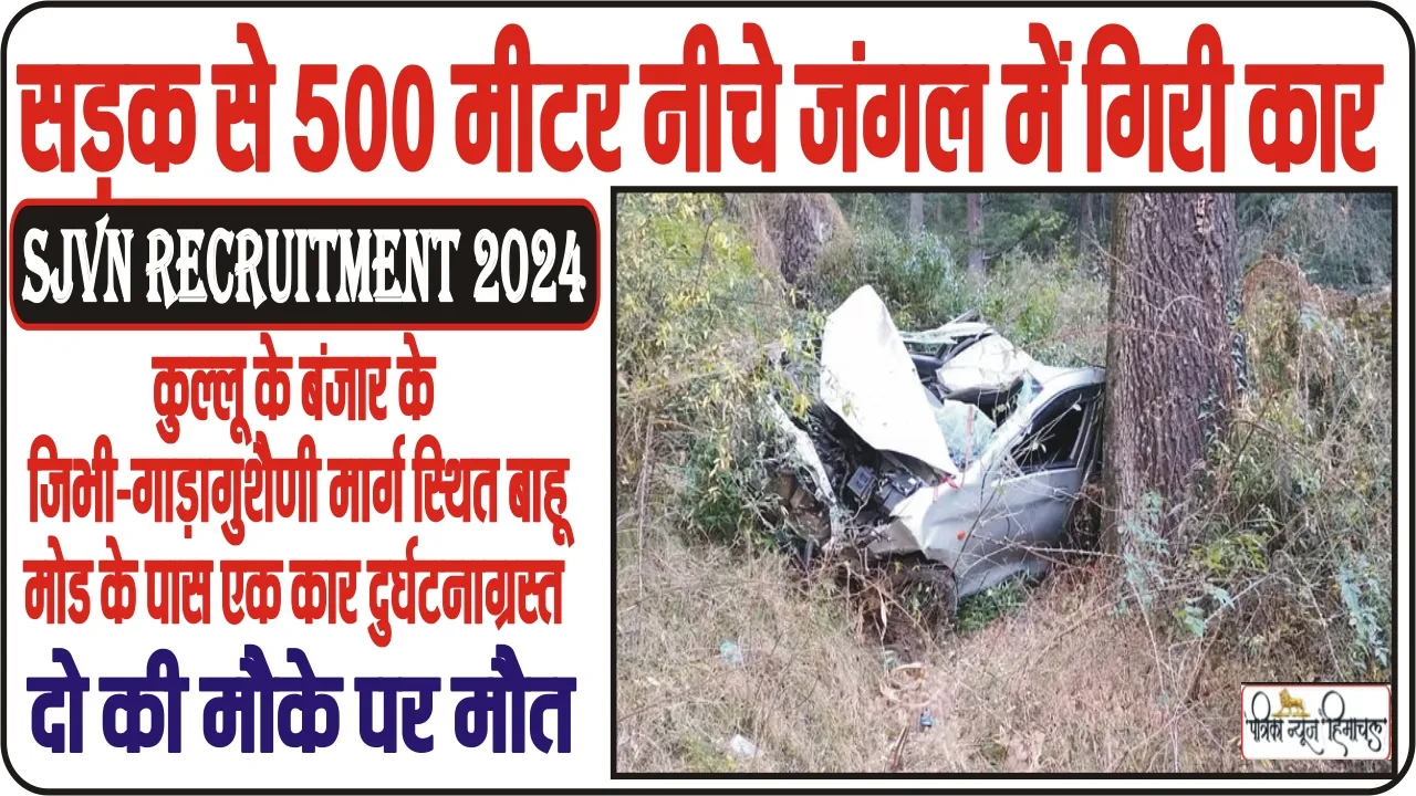 Himachal Road Accident News || गहरी खाई में लुढ़की कार, शिक्षक समेत दो की मौत,