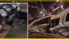 BREAKING NEWS || CM योगी के फ्लीट के आगे चल रही एंटी डेमो गाड़ी का एक्सीडेंट, पुलिस कर्मीयों सहित 11 घायल