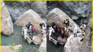 Himachal News || 70 मीटर गहरी खाई में लुढ़की बोलेरो केंपर, एक की मौत दो घायल 