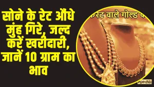 Gold Price Update || सोने के रेट औंधे मुंह गिरे, जल्द करें खरीदारी, जानें 10 ग्राम का भाव