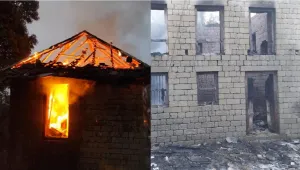 Himachal News : दो मंजिला मकान में शॉर्ट सर्किट से लगी भीषण आग, लाखों संप​त्ति जलकर राख 