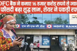 HDFC Bankने कमाए 16 हजार करोड़ रुपये से ज्यादा ! 34 फीसदी बढ़ा शुद्ध लाभ, शेयर ने पकड़ी रफ्तार