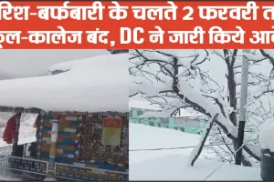 Himachal News || बारिश-बर्फबारी के चलते 2 फरवरी तक स्कूल-कालेज बंद, DC ने जारी किये आदेश