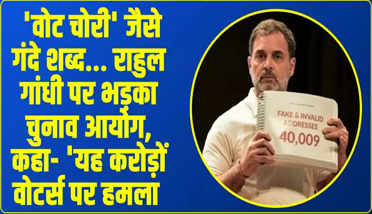  'वोट चोरी' जैसे गंदे शब्द... राहुल गांधी पर भड़का चुनाव आयोग, कहा- 'यह करोड़ों वोटर्स पर हमला 