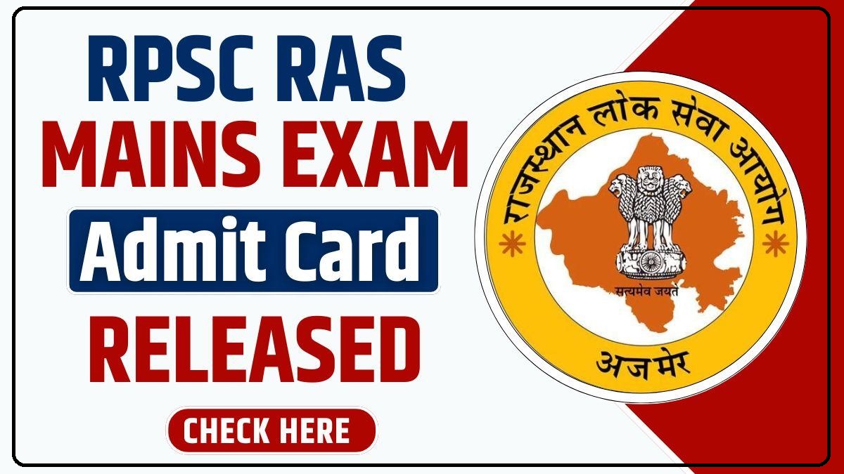 RPSC RAS 2025 Admit Card: