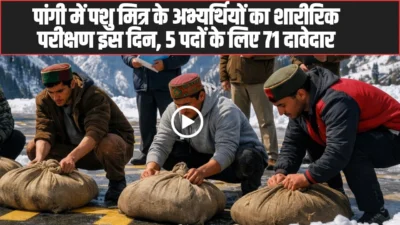 Pashu Mitra recruitment Pangi Chamba 2026 updates